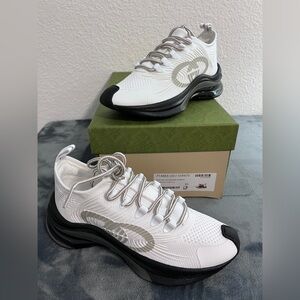 BRAND NEW Gucci Women’s Low Top White Running Sneakers Size 35 (US 5)